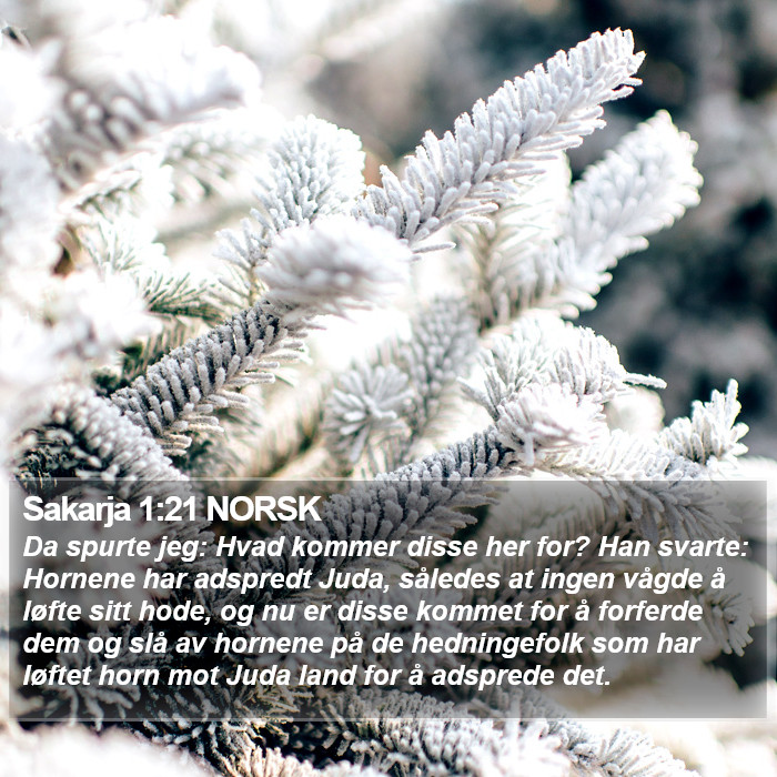 Sakarja 1:21 NORSK Bible Study