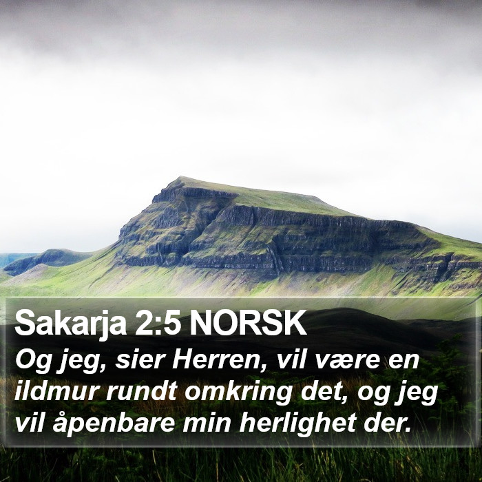 Sakarja 2:5 NORSK Bible Study