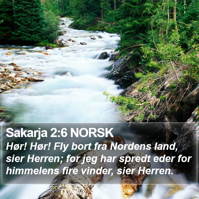Sakarja 2:6 NORSK Bible Study