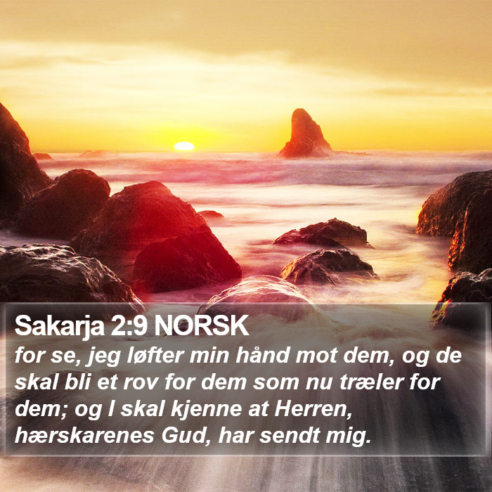 Sakarja 2:9 NORSK Bible Study