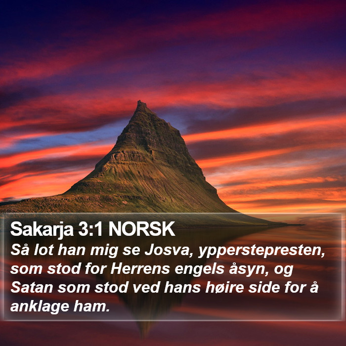 Sakarja 3:1 NORSK Bible Study