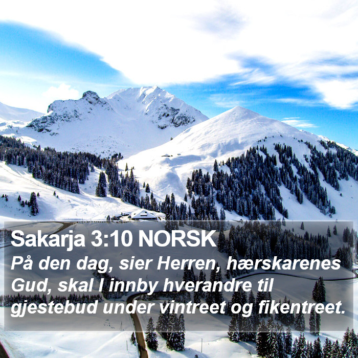 Sakarja 3:10 NORSK Bible Study