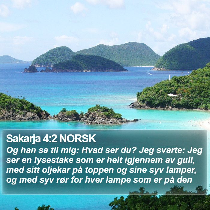 Sakarja 4:2 NORSK Bible Study