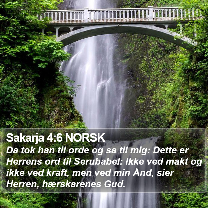 Sakarja 4:6 NORSK Bible Study