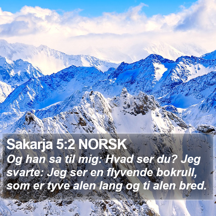 Sakarja 5:2 NORSK Bible Study