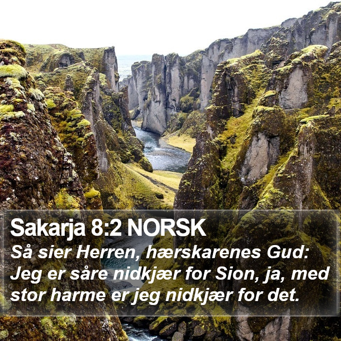 Sakarja 8:2 NORSK Bible Study