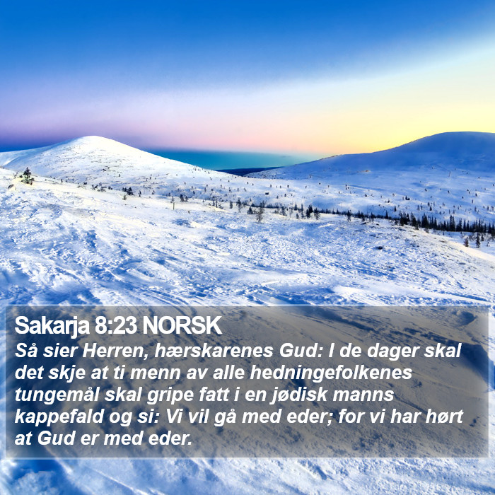 Sakarja 8:23 NORSK Bible Study