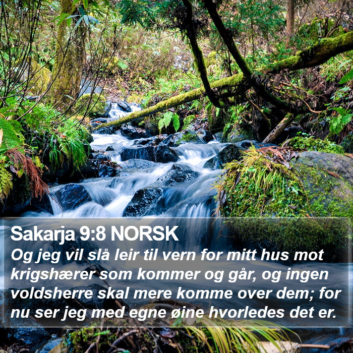 Sakarja 9:8 NORSK Bible Study