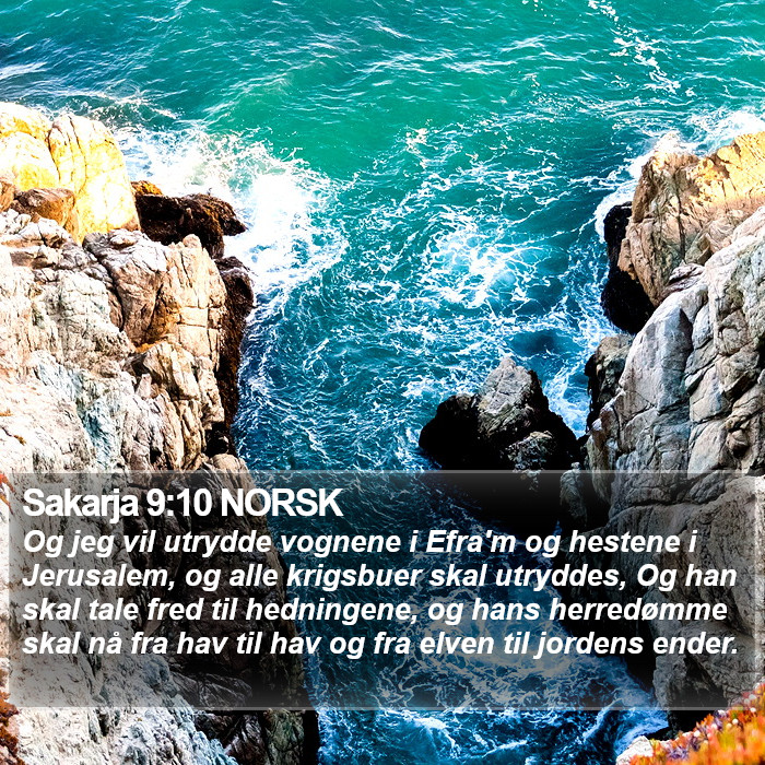 Sakarja 9:10 NORSK Bible Study