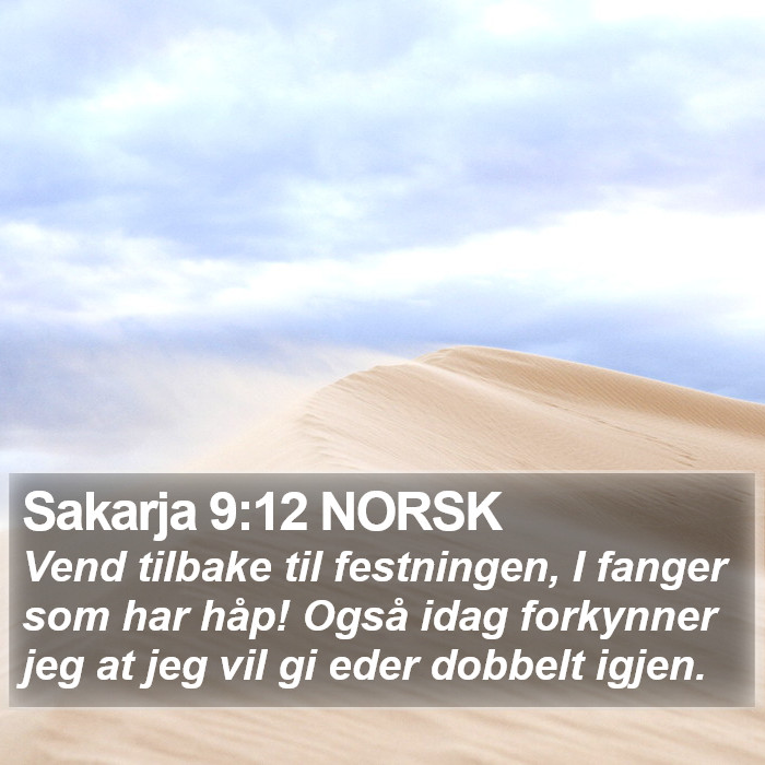 Sakarja 9:12 NORSK Bible Study