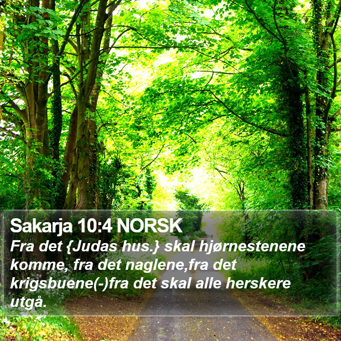 Sakarja 10:4 NORSK Bible Study