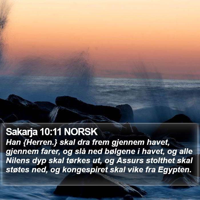 Sakarja 10:11 NORSK Bible Study