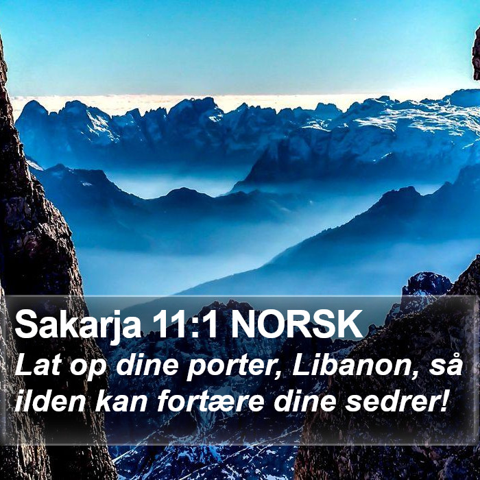 Sakarja 11:1 NORSK Bible Study