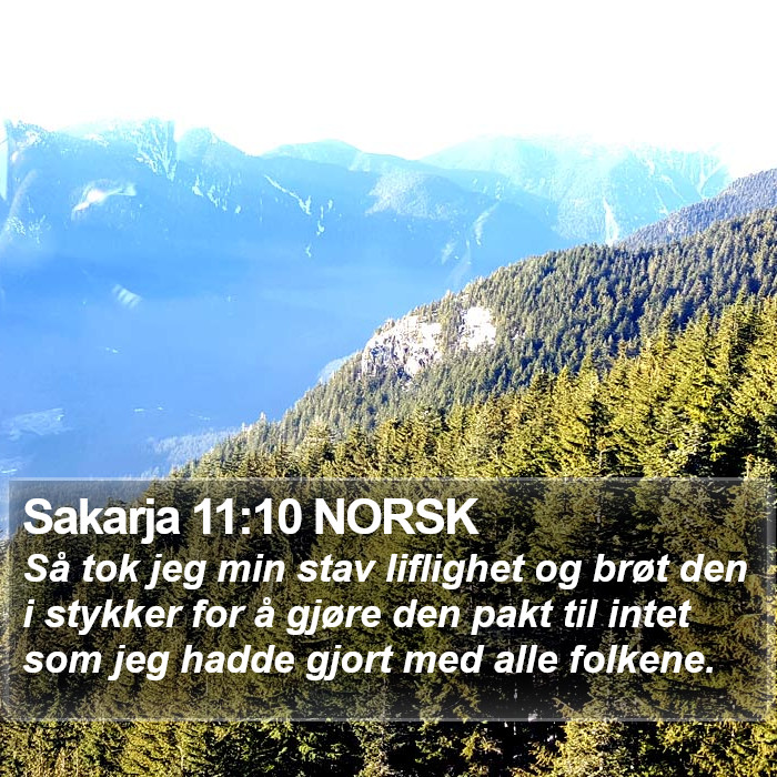 Sakarja 11:10 NORSK Bible Study