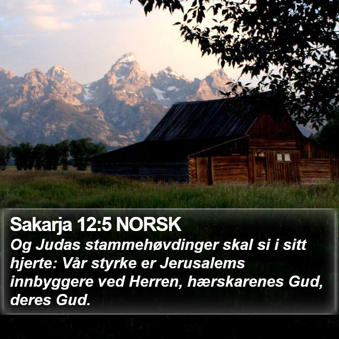 Sakarja 12:5 NORSK Bible Study