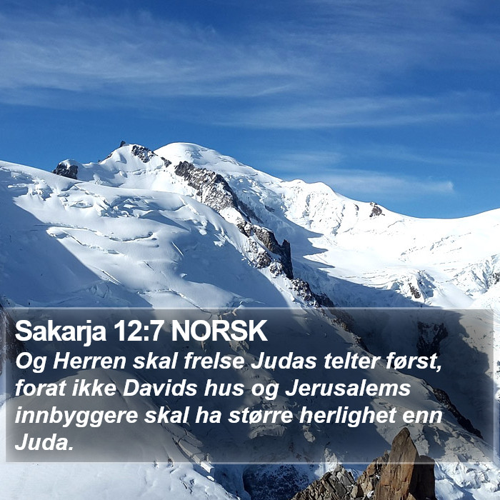 Sakarja 12:7 NORSK Bible Study