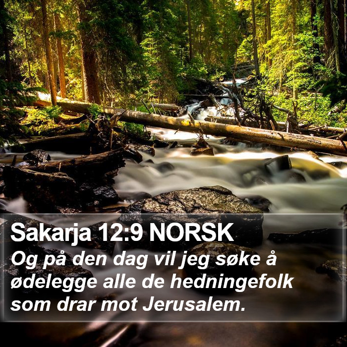 Sakarja 12:9 NORSK Bible Study