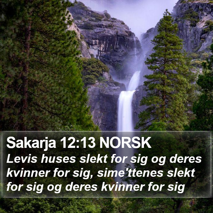 Sakarja 12:13 NORSK Bible Study