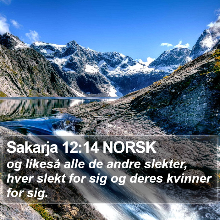 Sakarja 12:14 NORSK Bible Study