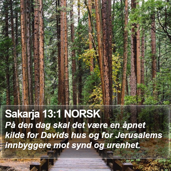 Sakarja 13:1 NORSK Bible Study