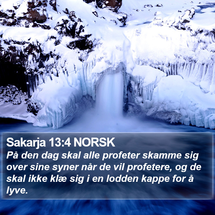 Sakarja 13:4 NORSK Bible Study