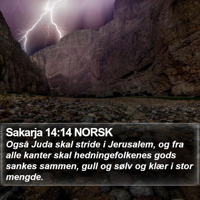 Sakarja 14:14 NORSK Bible Study