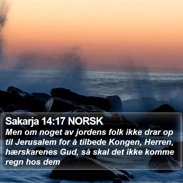 Sakarja 14:17 NORSK Bible Study