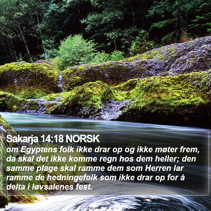 Sakarja 14:18 NORSK Bible Study