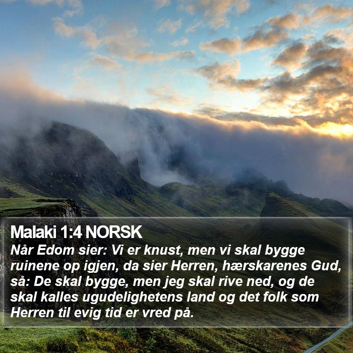 Malaki 1:4 NORSK Bible Study