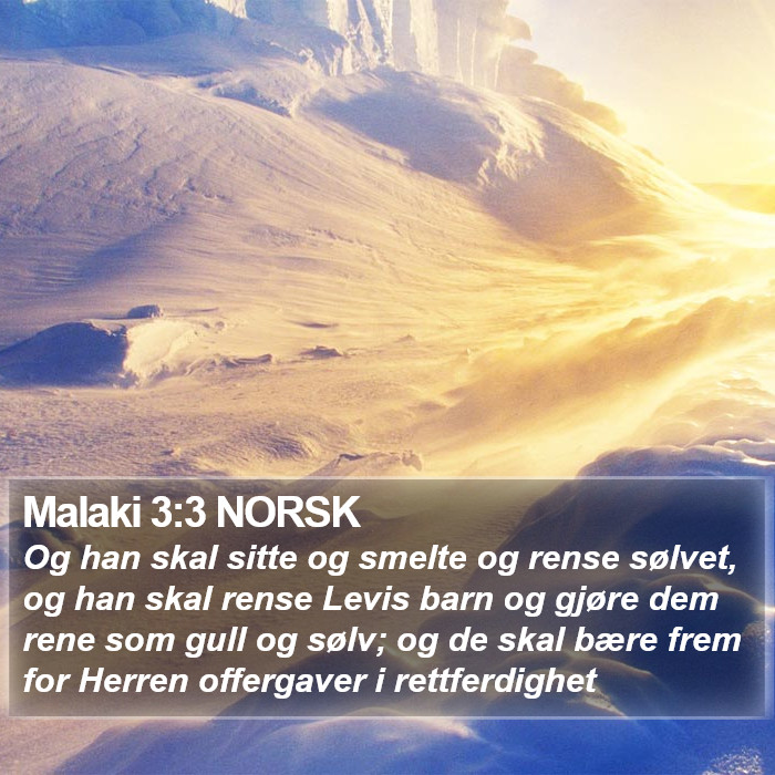 Malaki 3:3 NORSK Bible Study