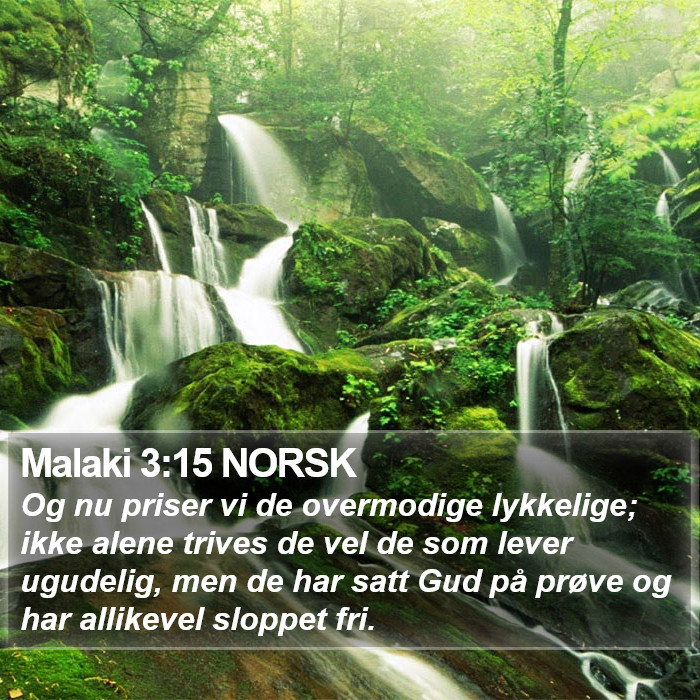 Malaki 3:15 NORSK Bible Study