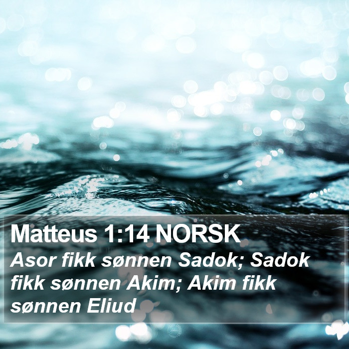 Matteus 1:14 NORSK Bible Study