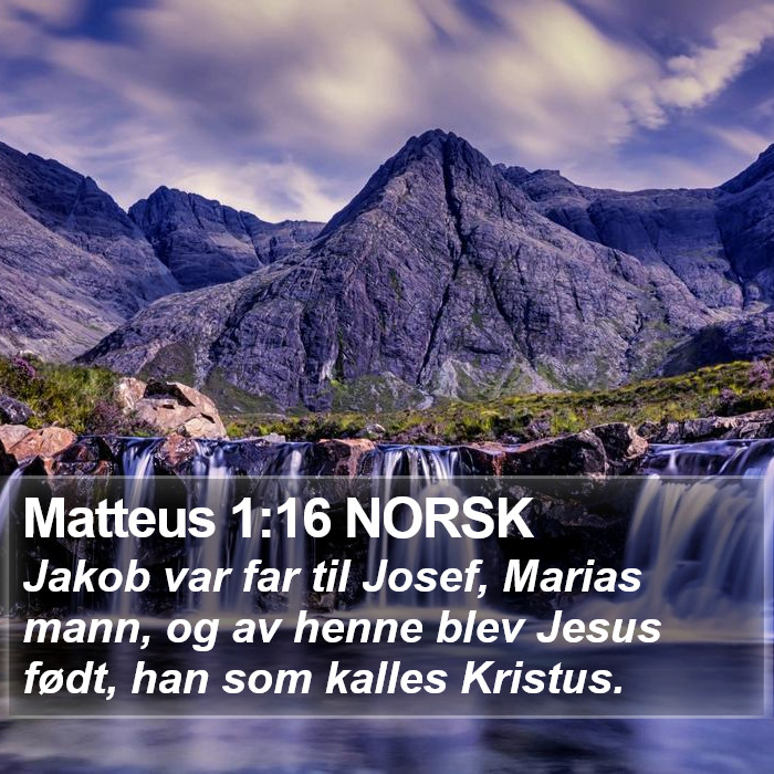 Matteus 1:16 NORSK Bible Study