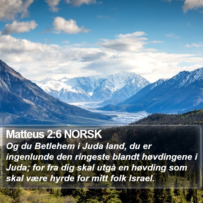 Matteus 2:6 NORSK Bible Study