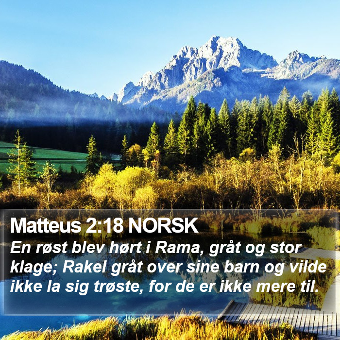 Matteus 2:18 NORSK Bible Study