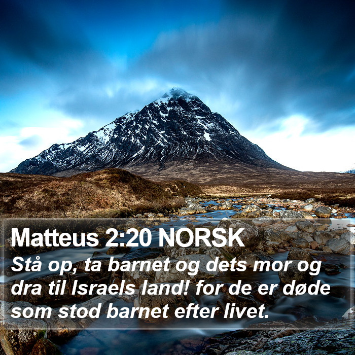 Matteus 2:20 NORSK Bible Study