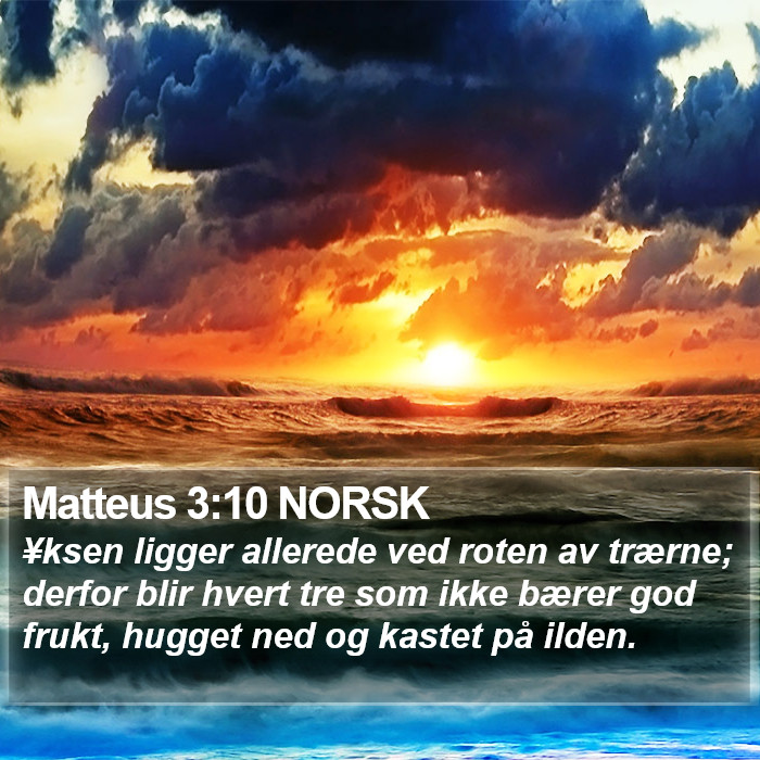 Matteus 3:10 NORSK Bible Study