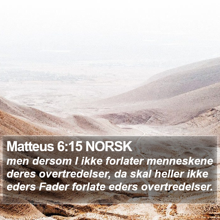 Matteus 6:15 NORSK Bible Study