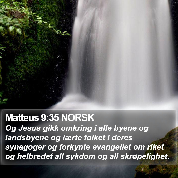 Matteus 9:35 NORSK Bible Study