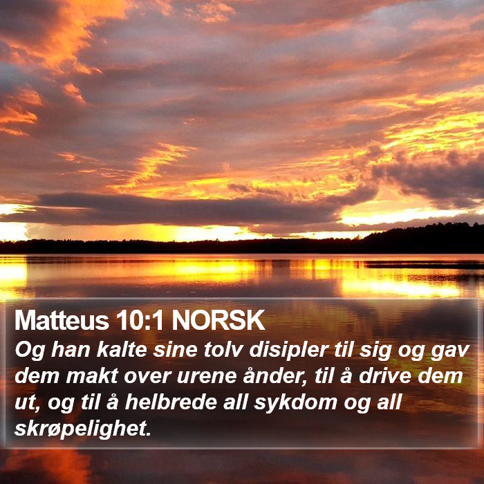 Matteus 10:1 NORSK Bible Study