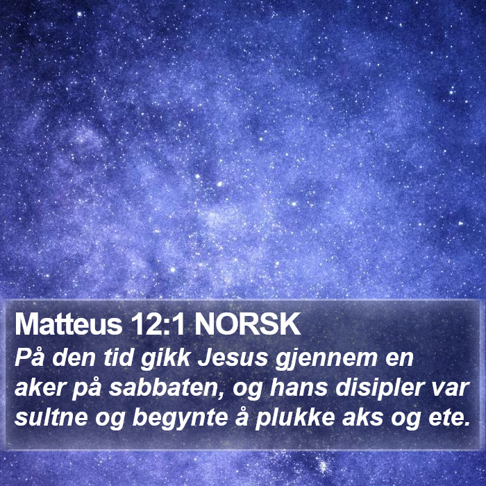 Matteus 12:1 NORSK Bible Study