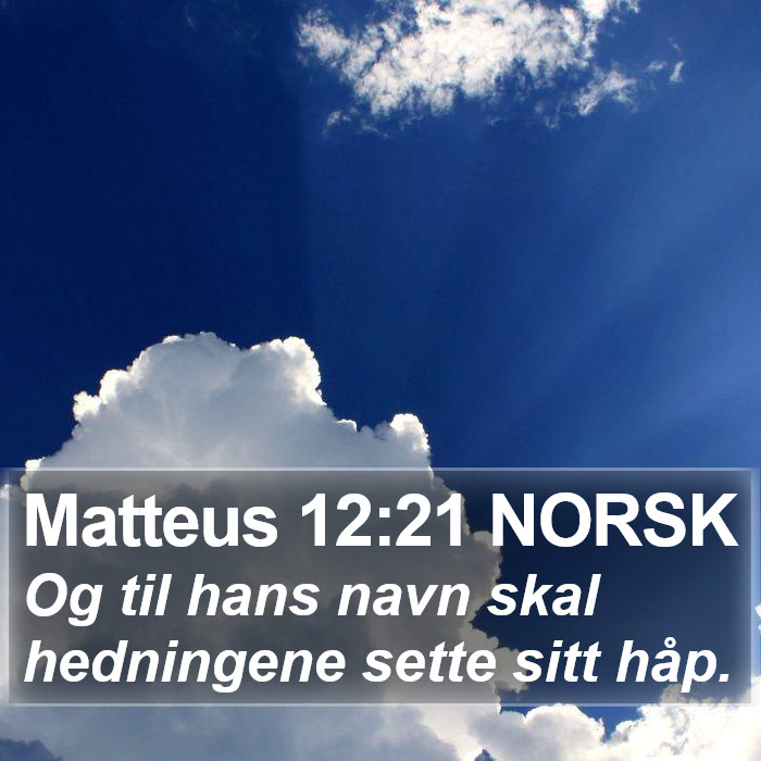 Matteus 12:21 NORSK Bible Study