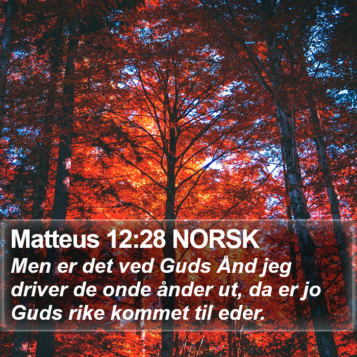 Matteus 12:28 NORSK Bible Study