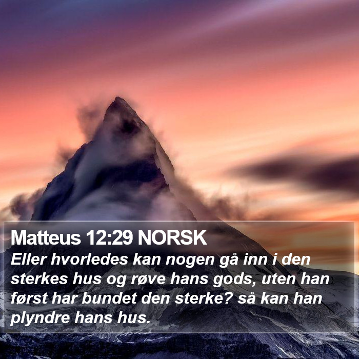 Matteus 12:29 NORSK Bible Study