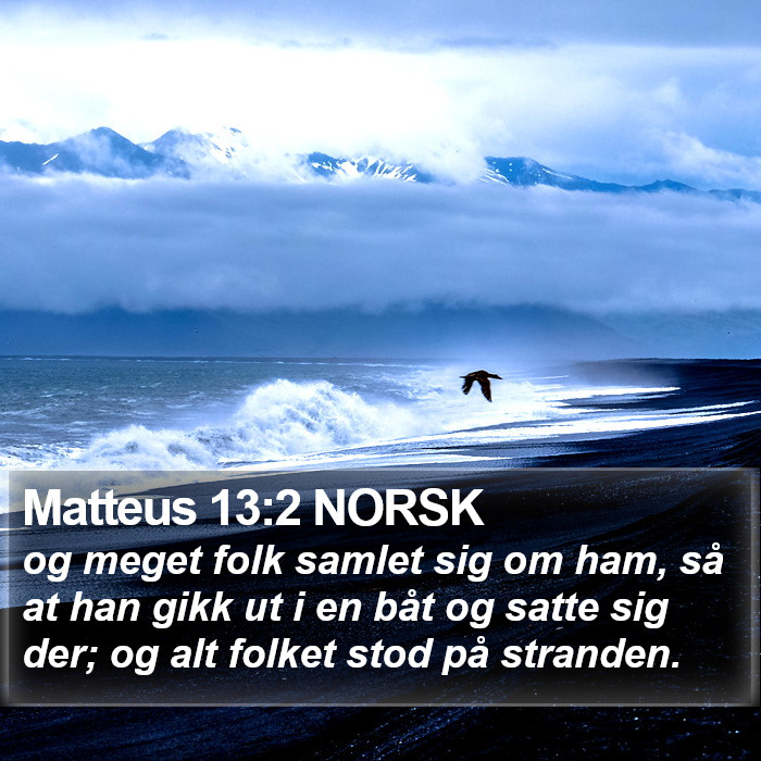 Matteus 13:2 NORSK Bible Study