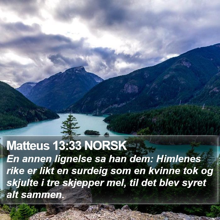 Matteus 13:33 NORSK Bible Study