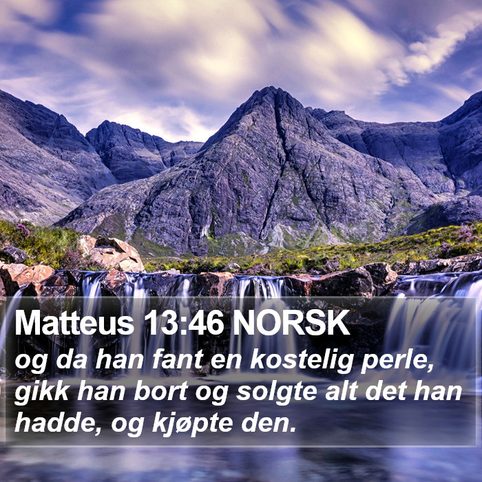 Matteus 13:46 NORSK Bible Study