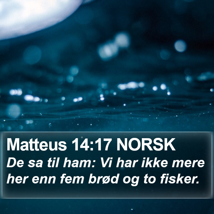 Matteus 14:17 NORSK Bible Study