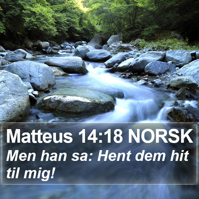 Matteus 14:18 NORSK Bible Study