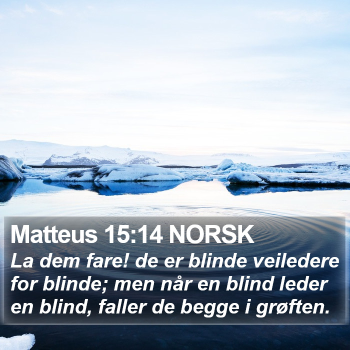 Matteus 15:14 NORSK Bible Study